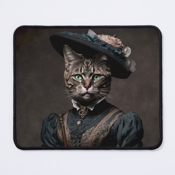 Item preview, Hyper Realistic Cat Portrait Royal Renaissance Animal – Photorealism Classic Royal Portrait Of A Cat designed and sold by MadeByRobots.