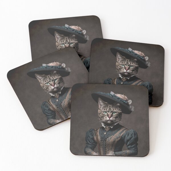 Item preview, Hyper Realistic Cat Portrait Royal Renaissance Animal –  Photorealism Classic Royal Portrait Of A Cat designed and sold by MadeByRobots.