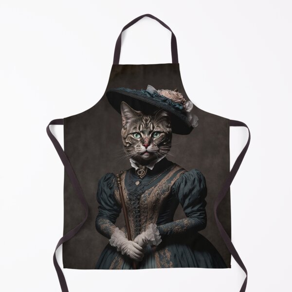 Item preview, Hyper Realistic Cat Portrait Royal Renaissance Animal – Photorealism Classic Royal Portrait Of A Cat designed and sold by MadeByRobots.