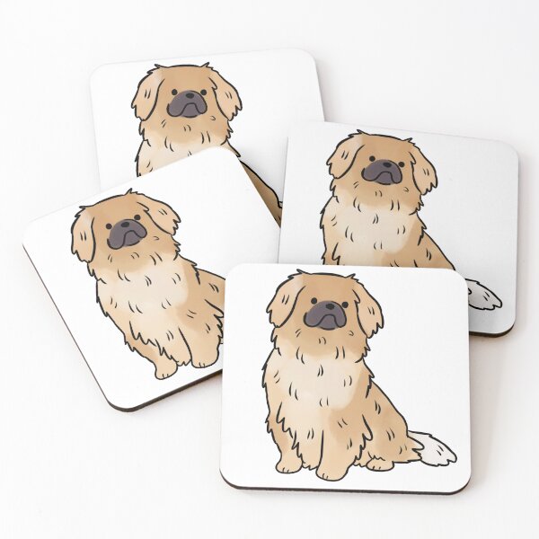 Item preview, Tibetan spaniel dog cute illustration designed and sold by Yarafantasyart.