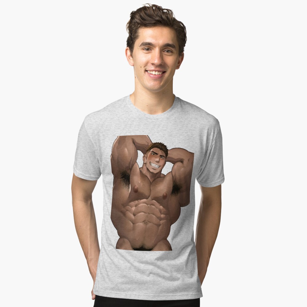 Camiseta esencial for Sale con la obra «Hombre del Barça mostrando axilas  peludas» de Symerca | Redbubble