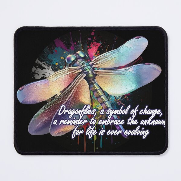 Item preview, Beautiful Rainbow Dragonfly - Embrace the unknown designed and sold by chamlogic.