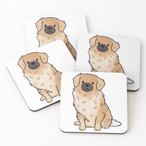 Item preview, Tibetan spaniel dog cute illustration designed and sold by Yarafantasyart.