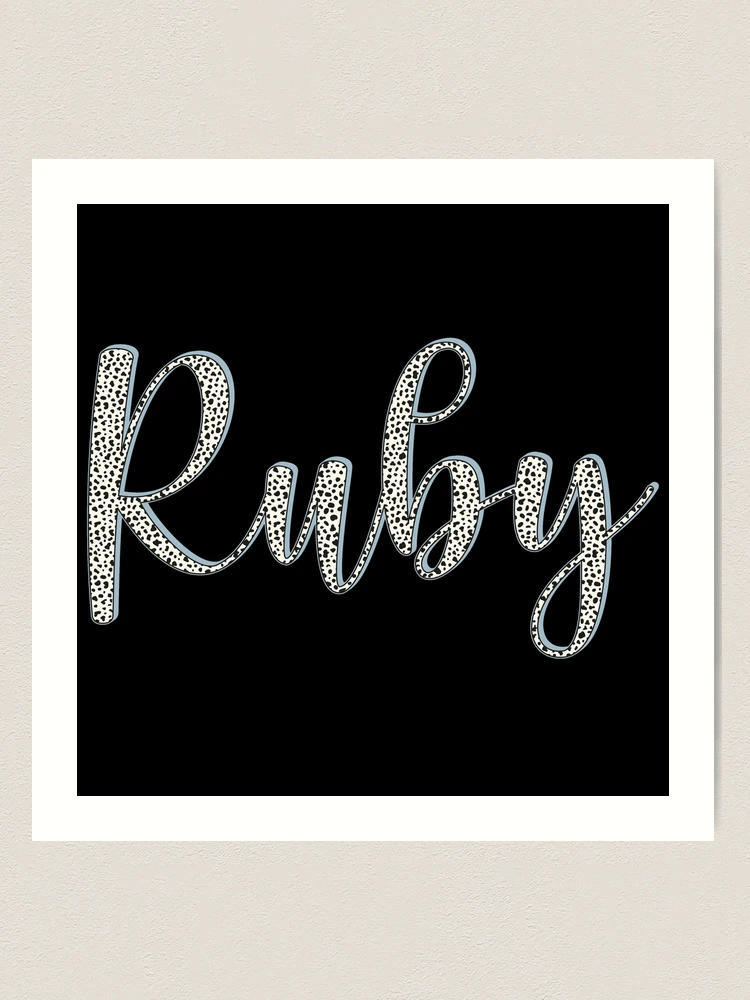 The Name Ruby In Graffiti
