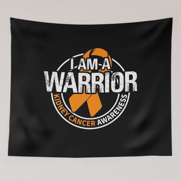 Item preview, I Am A Warrior Kidney Cancer Awareness Ribbon designed and sold by Adolfo114.