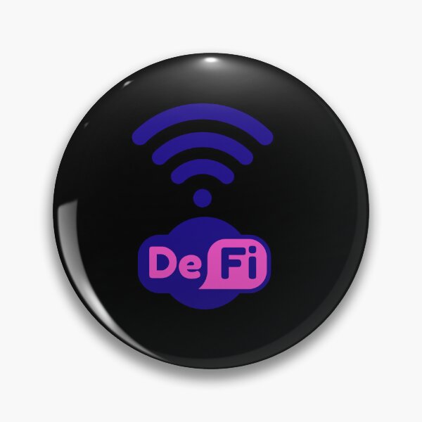 Item preview, DeFi Pink logo - Crypto Stocks Trader Gifts designed and sold by The-Vault.