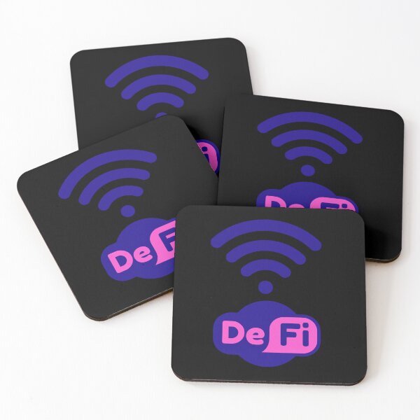 Item preview, DeFi Pink logo - Crypto Stocks Trader Gifts designed and sold by The-Vault.