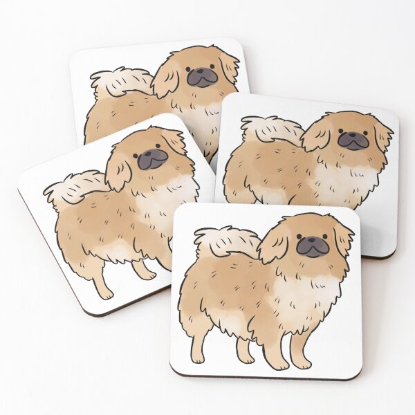 Item preview, Tibetan spaniel dog cute illustration designed and sold by Yarafantasyart.
