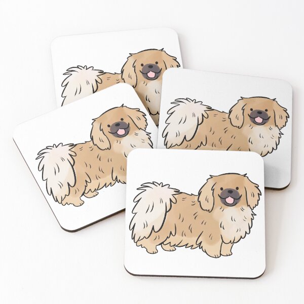 Item preview, Tibetan spaniel dog cute illustration designed and sold by Yarafantasyart.