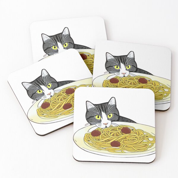 Item preview, Cat Eating Spaghetti Food Lover designed and sold by UllUDesign.