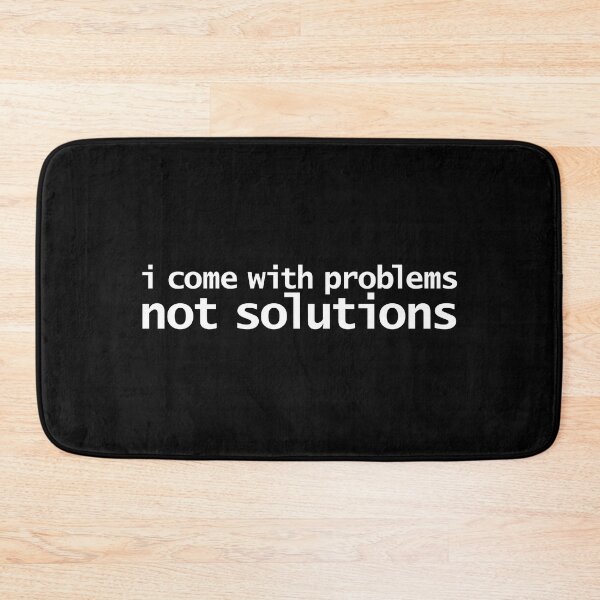 Item preview, My Superpower Problems Not Solutions Funny Typography designed and sold by ellenhenry.