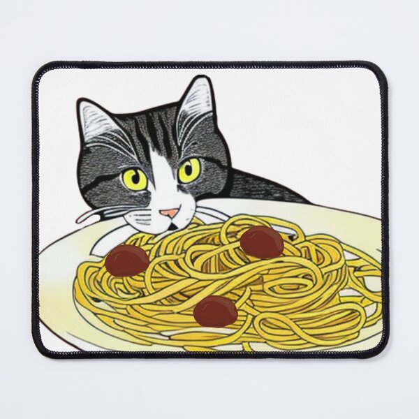 Item preview, Cat Eating Spaghetti Food Lover designed and sold by UllUDesign.