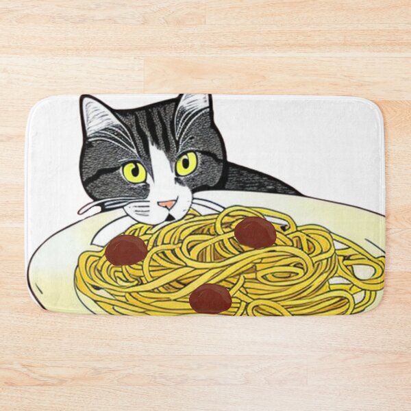 Item preview, Cat Eating Spaghetti Food Lover designed and sold by UllUDesign.