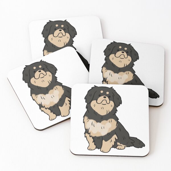 Item preview, Tibetan spaniel dog cute illustration designed and sold by Yarafantasyart.