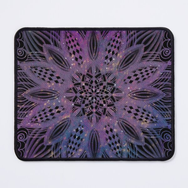 Item preview, Mandala Etching 2.4.23 Purple Watercolor Stars designed and sold by Kristi Duggins.