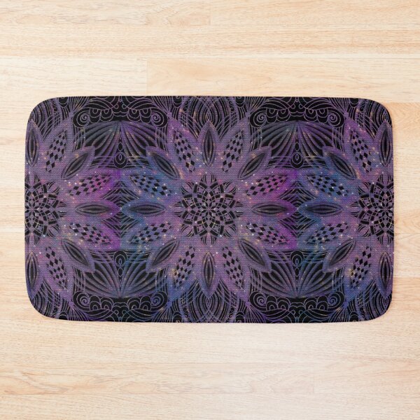 Item preview, Mandala Etching 2.4.23 Purple Watercolor Stars designed and sold by Kristi Duggins.