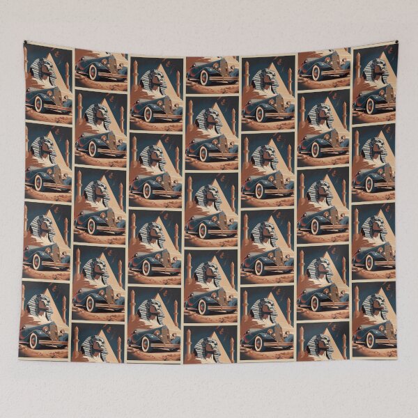 Item preview, Egypt Theme Art Deco Style Wall Art Modern Retro Poster Print designed and sold by TRK Shirts.