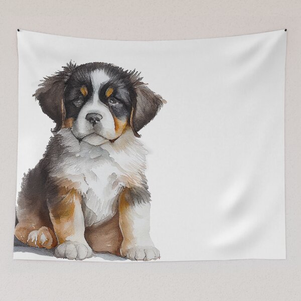 Item preview, Watercolor Painting of Löwchen Small Dog Breed designed and sold by Nalaxation.