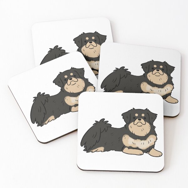 Item preview, Tibetan spaniel dog cute illustration designed and sold by Yarafantasyart.