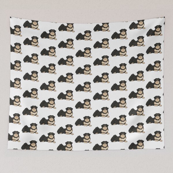 Item preview, Tibetan spaniel dog cute illustration designed and sold by Yarafantasyart.