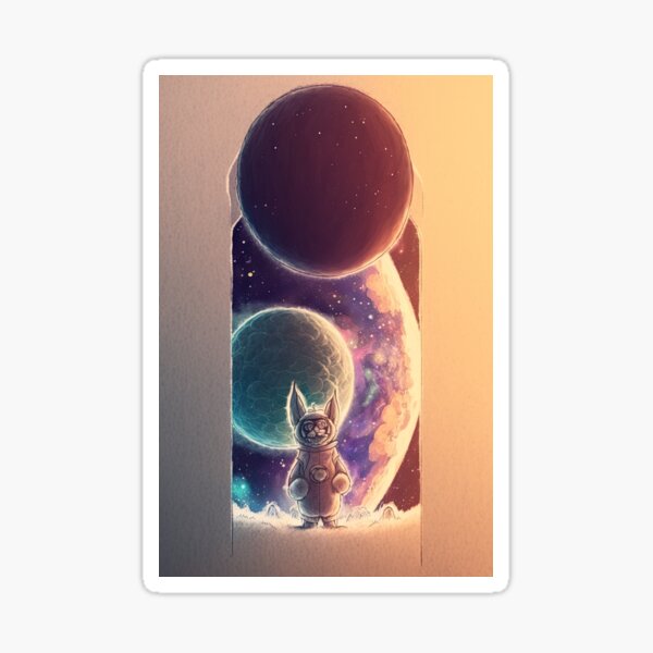 casual space local Sticker