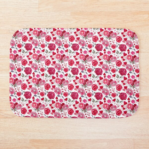 Item preview, Valentine love hearts roses pattern designed and sold by Leanne  Nowell.