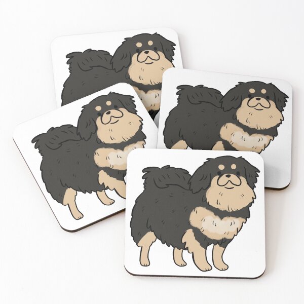 Item preview, Tibetan spaniel dog cute illustration designed and sold by Yarafantasyart.