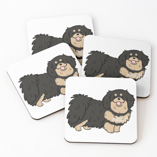 Item preview, Tibetan spaniel dog cute illustration designed and sold by Yarafantasyart.