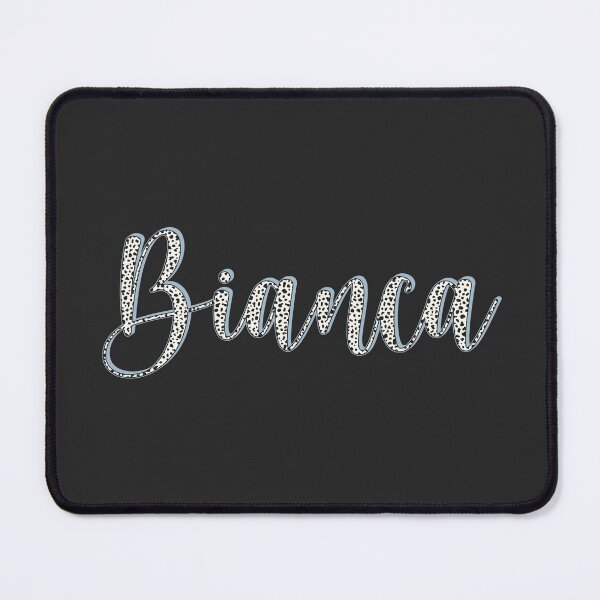 Item preview, Bianca name, Dalmatian pattern Bianca first name designed and sold by Danylo Mikhnievych.