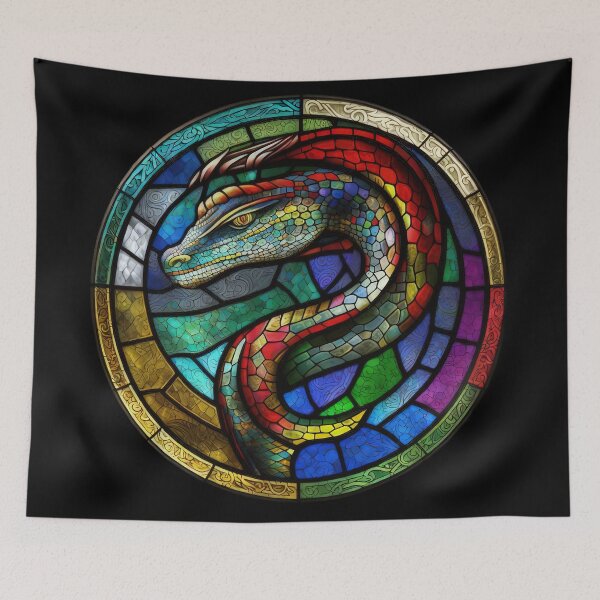 Item preview, Rainbow Reign: A Rainbow Serpent  designed and sold by Glassmaster.