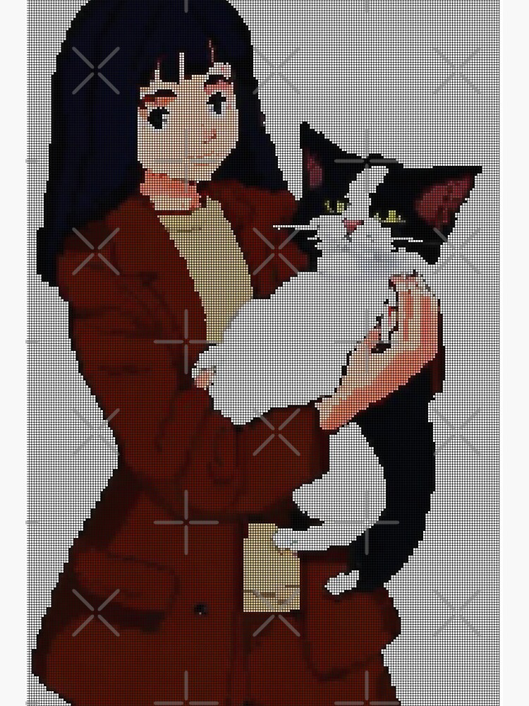 アート・デザイン・音楽 ZUZNZAAPZI vol.8 CAT GIRL 88グラフ ミニ「Sliding Cat」/いのまたむつみ（箔押しサイン入り）