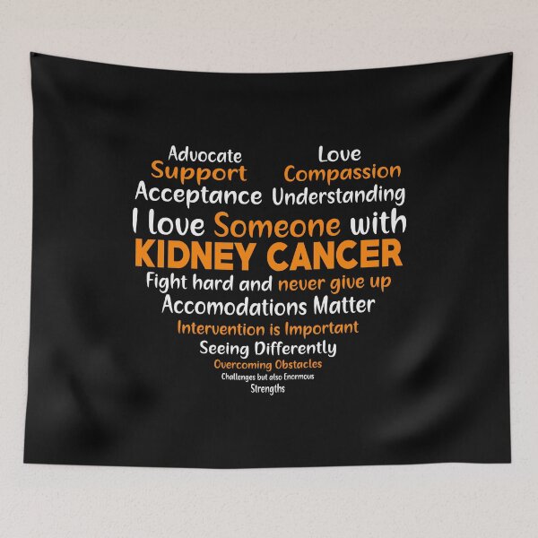 Item preview, Kidney Cancer Awareness Support Heart designed and sold by Adolfo114.
