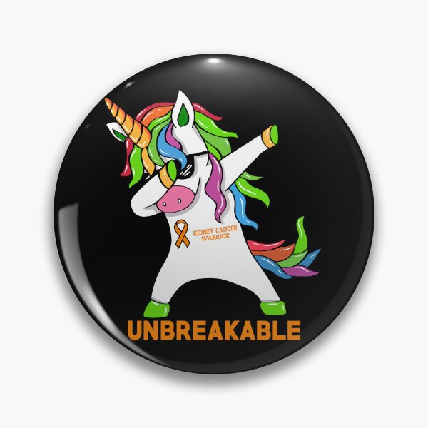 Item preview, Kidney Cancer Awareness Unicorn Warrior Unbreakable designed and sold by Adolfo114.