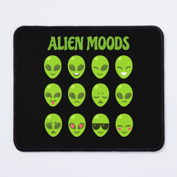 Item preview, Alien Moods Emojis Emoticons Little Green Space men designed and sold by funnytshirtemp.