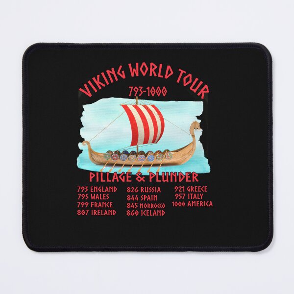 Item preview, Viking World Tour 793-1000 Pillage and Plunder Ship Colorful designed and sold by funnytshirtemp.