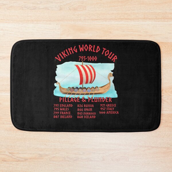 Item preview, Viking World Tour 793-1000 Pillage and Plunder Ship Colorful designed and sold by funnytshirtemp.