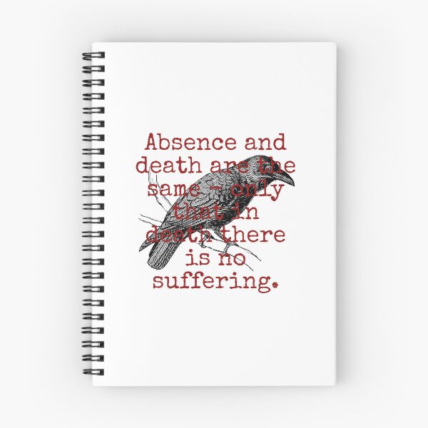 Item preview, Absence And Death Are The Same - Death Quote  designed and sold by CrankyOldDude.