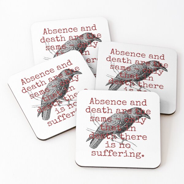 Item preview, Absence And Death Are The Same - Death Quote  designed and sold by CrankyOldDude.