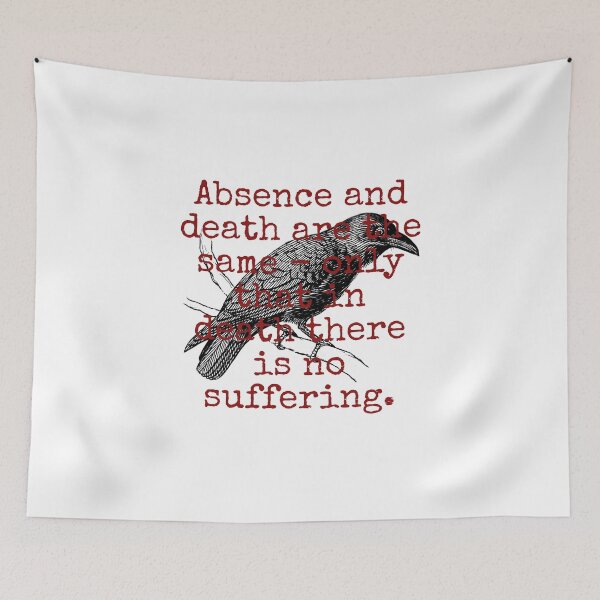 Item preview, Absence And Death Are The Same - Death Quote  designed and sold by CrankyOldDude.