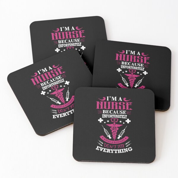 Item preview, I am a nurse because unfortunately, kisses and bandages don't fix everything designed and sold by RedArtsDesign.