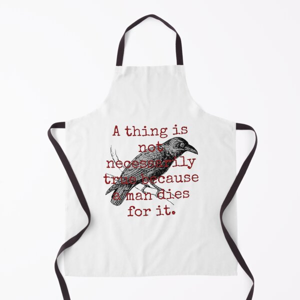 Item preview, A Thing Is Not Neccesarily True - Death Quote designed and sold by CrankyOldDude.