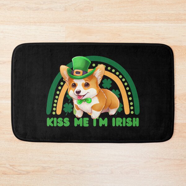 Item preview, Kiss me I'm Irish St.patricks day cute dog design designed and sold by reka88.