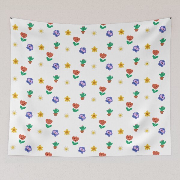 Item preview, Flower Happyness, cute flower faces, little flowers, nature lover, gardener, flower enthusiast designed and sold by Flowerartlovers.