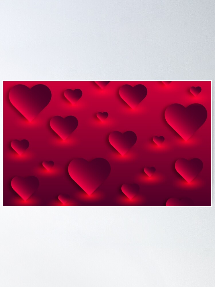 blur hearts background for happy valentines day