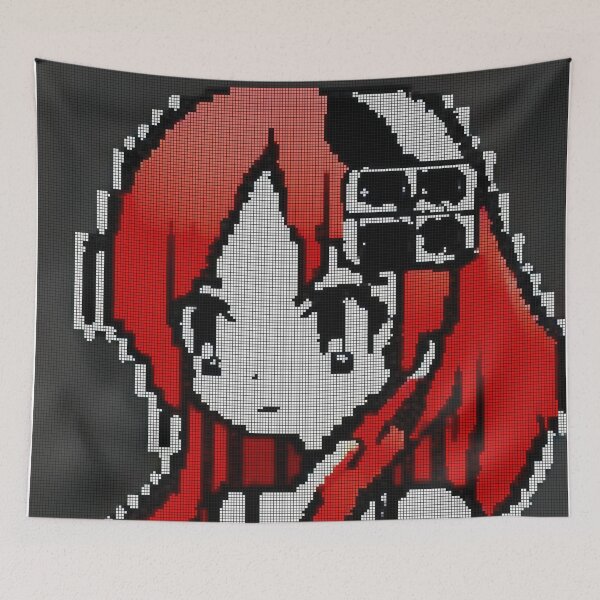 Item preview, Anime Girl 8-bit Pixel Art designed and sold by PixelDripped.