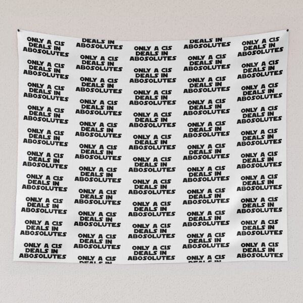 Item preview, Only a Cis (black, bold) designed and sold by AllQueerHere.
