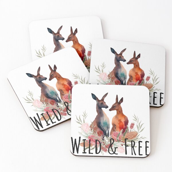 Item preview, Wild & Free Australian Kangaroo Design  designed and sold by MamaNeeaDesigns.