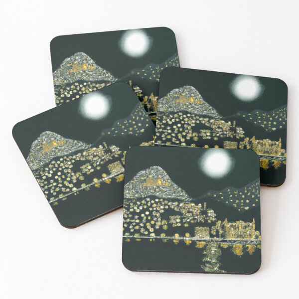 Item preview, The Lights of Lake Como at Night designed and sold by SamJanner.