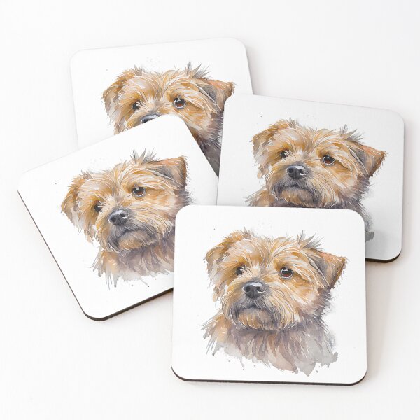 Item preview, Watercolor Painting of Norfolk Terrier Small Dog Breed designed and sold by Nalaxation.