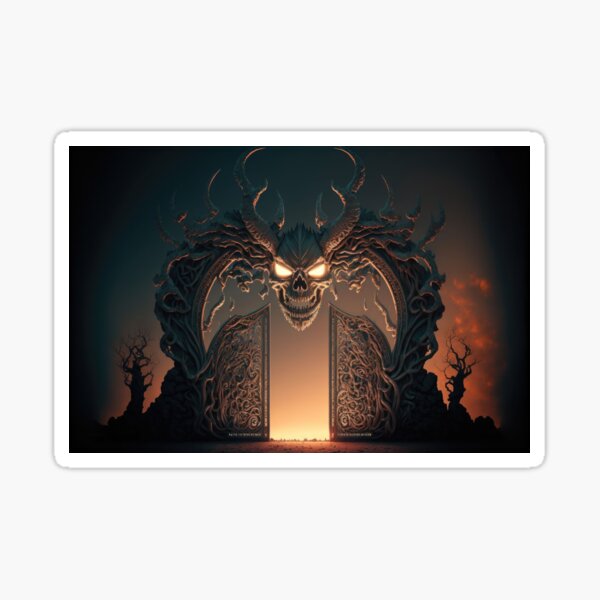 Dream about hell Sticker